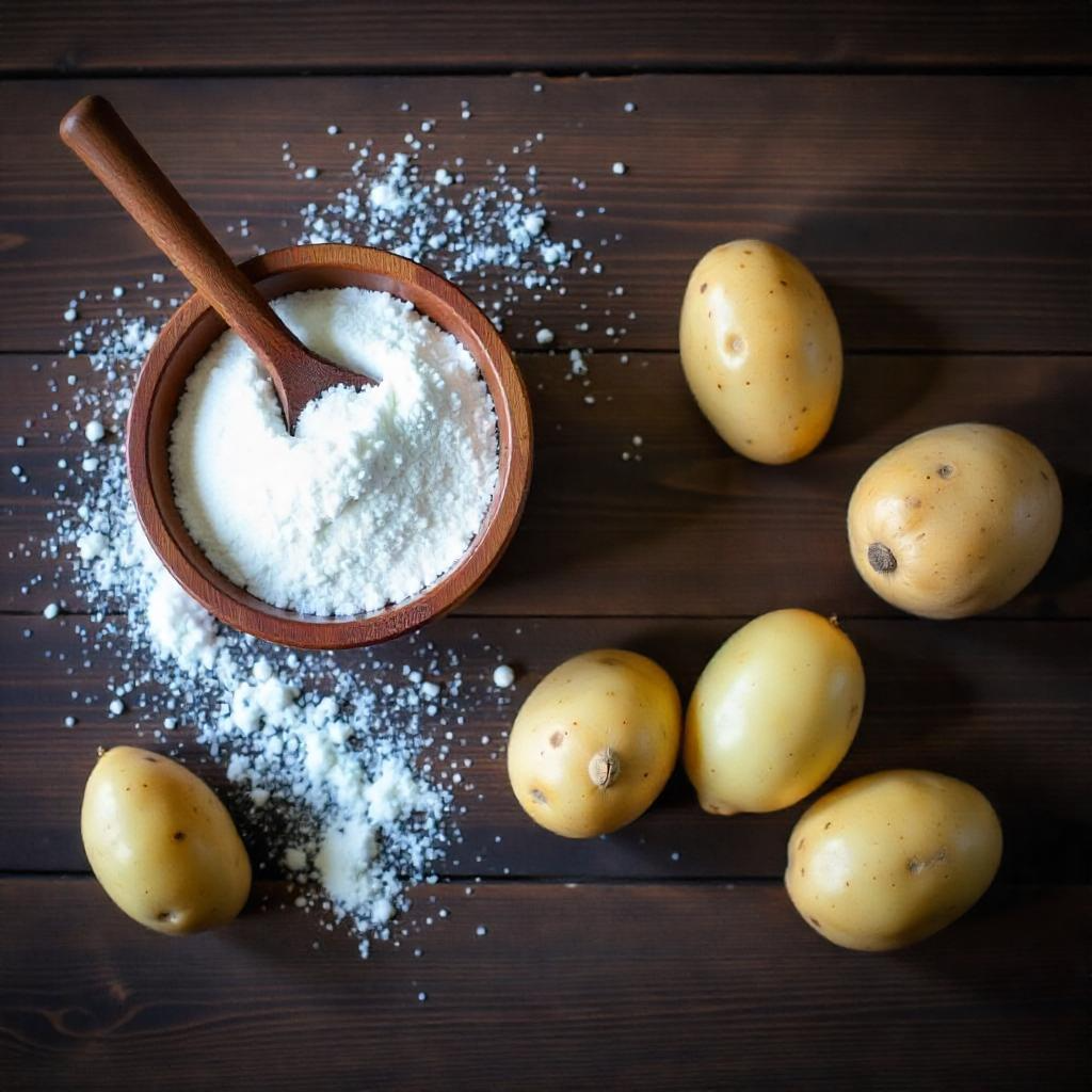 bol de farine de pomme de terre