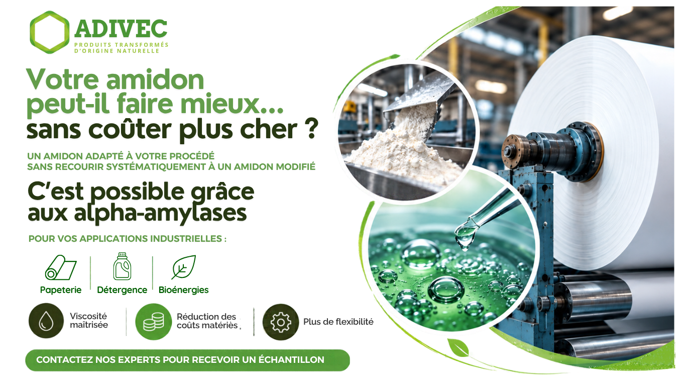 💧 Réduire vos coûts amidon tout en améliorant vos performances process ?